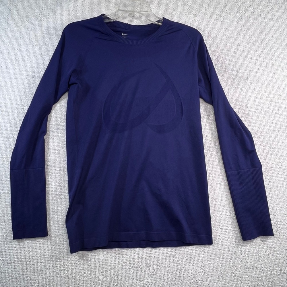 CRZ YOGA Womens L Blue Seamless Long Sleeve Athletic Yoga Top R211 - Picture 2 of 11